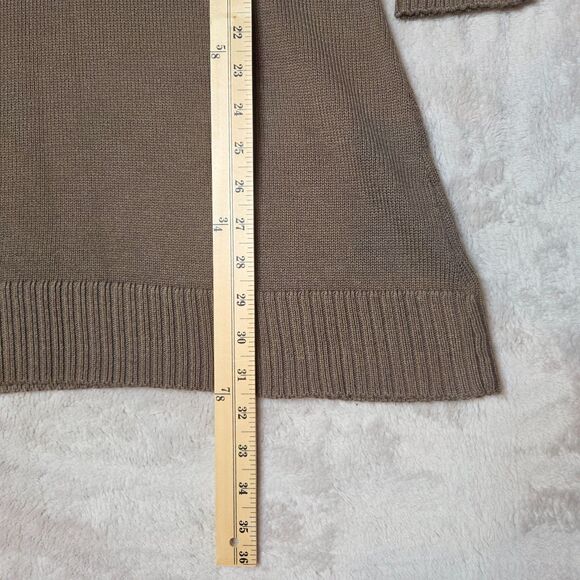 Shushu Antropologie Brown Cowl Neck Sweater Dress Size Large Tunic Shu Shu - Picture 7 of 7